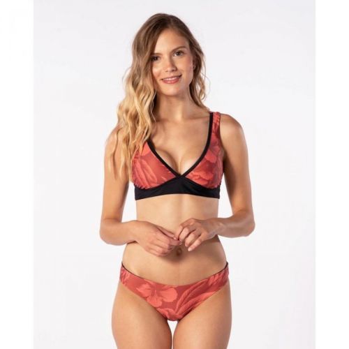 Swimsuit Rip Curl MIRAGE ESS PRINTED BRA Dusty Rose