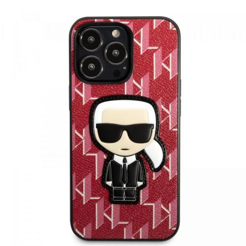 Zadní kryt Karl Lagerfeld Monogram Ikonik pro Apple iPhone 13 Pro Max, červená