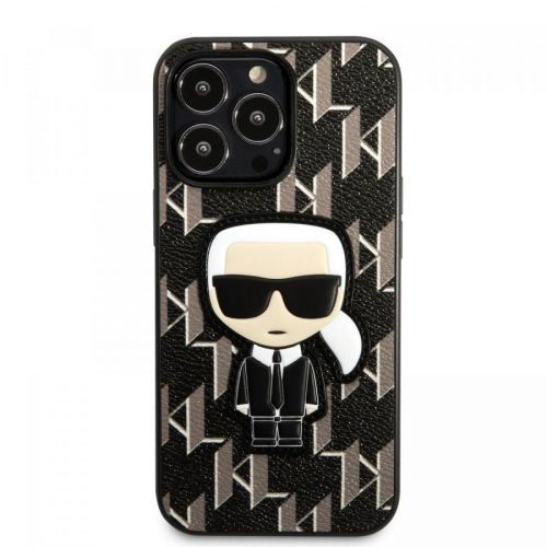 Zadní kryt Karl Lagerfeld Monogram Ikonik pro Apple iPhone 13 Pro, černá