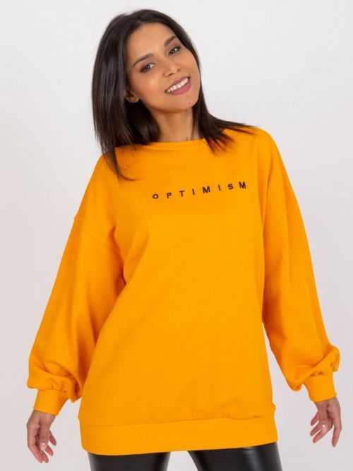 ORANŽOVÁ MIKINA MILEY S NÁPISEM 