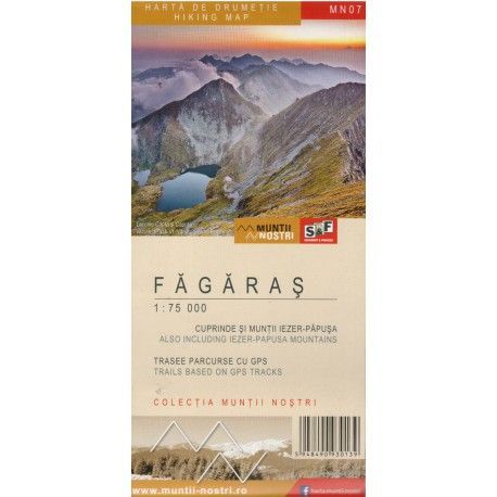 Schubert a Franzke MN07 Fagaras/Fagaraš 1:75 000/1:35 000 turistická mapa