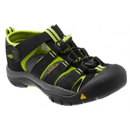 Keen Newport H2 K black/lime green dětské outdoorové sandály i do vody 28 EUR