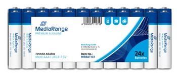 MediaRange Premium alkalické baterie micro AAA 1,5V, 24ks