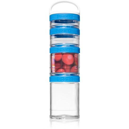 Blender Bottle GoStak® Starter 4 Pak Blue zásobníky k uchovávání pokrmů