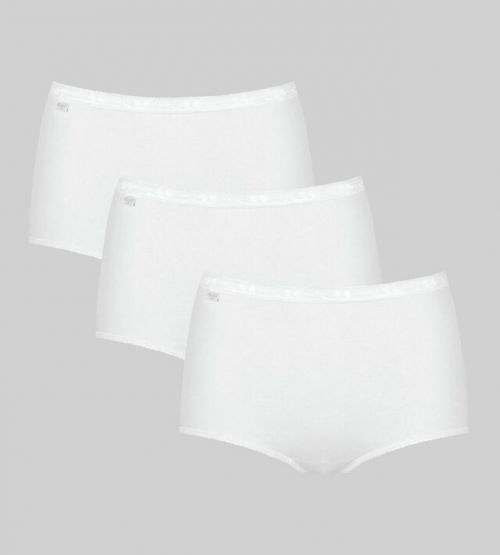 Dámské kalhotky loggi Basic+ Maxi 3P bílé - bílá - 42