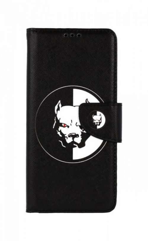Pouzdro TopQ Vivo Y11s knížkové Černobílý pitbull 71373