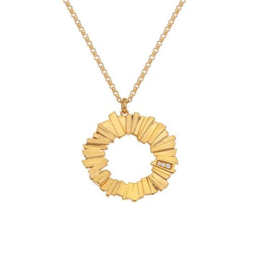 Hot Diamonds Výrazný náhrdelník s diamanty Jac Jossa Hope DP840 (řetízek, přívěsek)