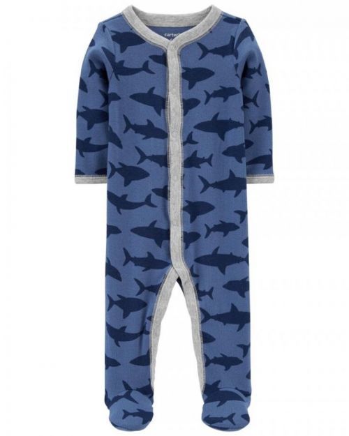 CARTER'S Overal na druky Sleep&Play Blue Shark chlapec NB/vel. 56