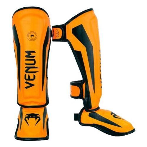 Venum LITE SHIN GUARDS KIDS - EXCLUSIVE Dětské chrániče holení, Oranžová, velikost L