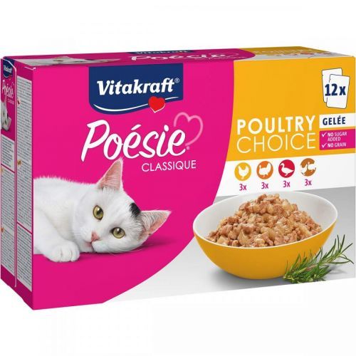 Vitakraft Poésie Poultry Choice v želé, 12× 85 g