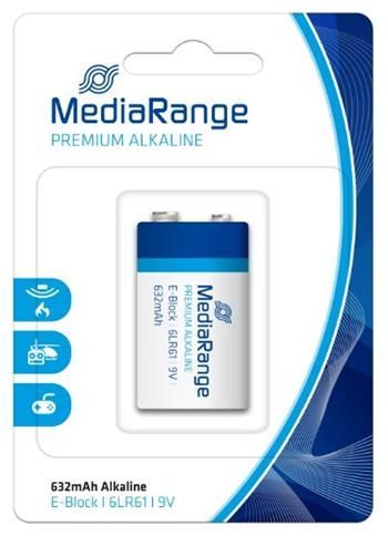 MediaRange Premium alkalická baterie E-Block 9V