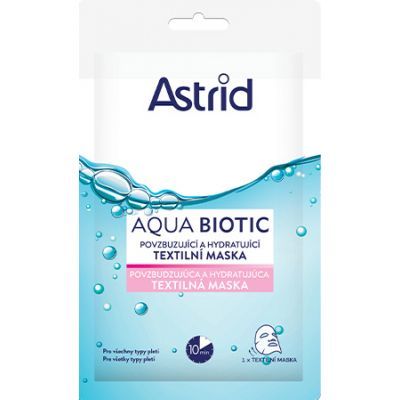 Astrid Aqua Biotic povzbuzující a hydratující textilní maska 1 ks