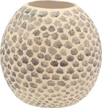 Béžová dekorativní váza Villa Collection Taia, výška 20 cm