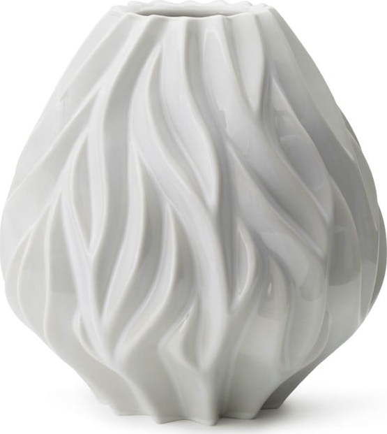 Bílá porcelánová váza Morsø Flame, výška 23 cm