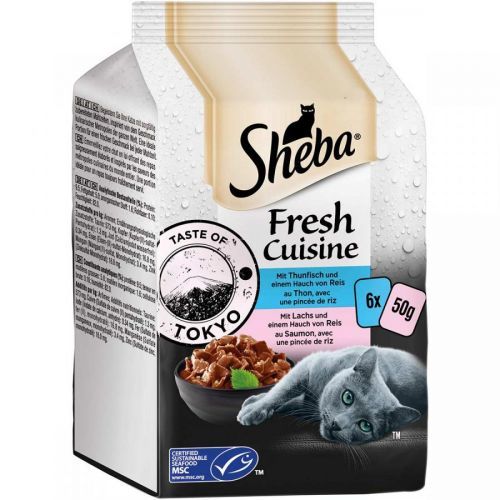 SHEBA Fresh Cuisine Taste of Tokyo tuňák a losos 36 × 50 g