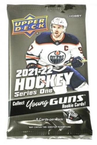 2021-22 NHL Upper Deck Series One Hobby balíček - hokejové karty