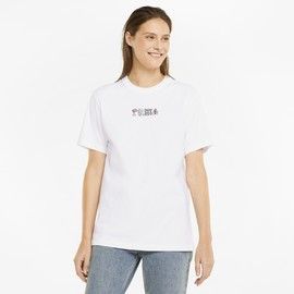 Downtown Relaxed Graphic Tee Puma White