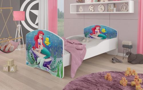 ADRK Dětská postel s obrázky - čelo Pepe Rozměr: 160 x 80 cm, Obrázek: Ariel