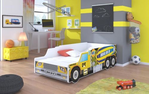 ADRK Dětská postel - Stavební auto Rozměr: 160 x 80 cm