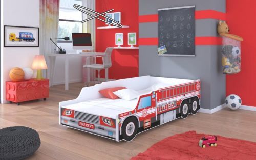 ADRK Dětská postel - Hasičské auto Rozměr: 160 x 80 cm