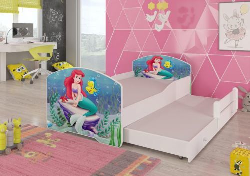 ADRK Dětská postel s obrázky - čelo Pepe II Rozměr: 160 x 80 cm, Obrázek: Ariel