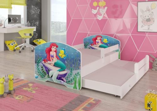 ADRK Dětská postel s obrázky - čelo Pepe II bar Rozměr: 160 x 80 cm, Obrázek: Ariel
