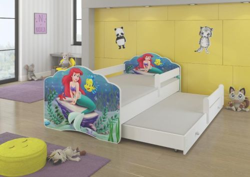 ADRK Dětská postel s obrázky - čelo Casimo II bar Rozměr: 160 x 80 cm, Obrázek: Ariel