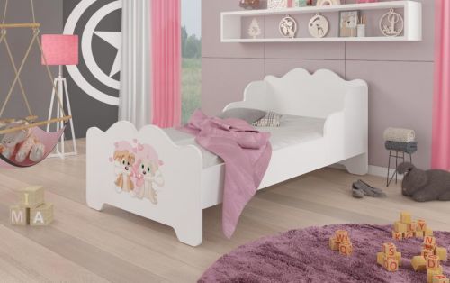 ADRK Dětská postele s obrázky - čelo Ximena Rozměr: 160 x 80 cm, Obrázek: Pejsci
