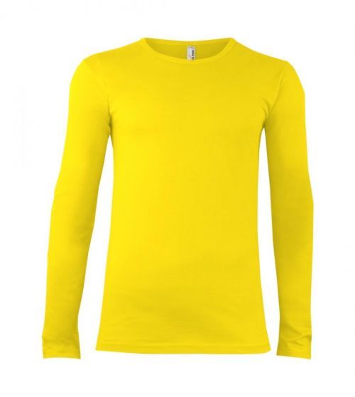 Tričko s dlouhým rukávem Alex Fox Long - žluté, 3XL