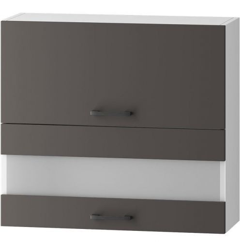 Kuchyňská Skříňka Clara Ws80 Grf/2 Sp grafitově šedá/dub artisan