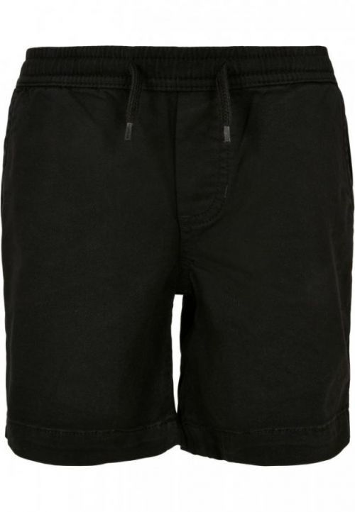 Boys Strech Twill Joggshorts - black 110/116