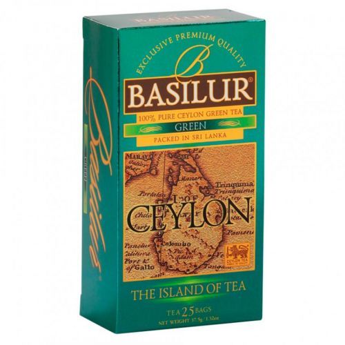 BASILUR Island of tea green zelený čaj 25 sáčků