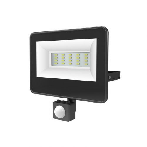 ACA Lighting černá SENSOR LED SMD reflektor IP66 20W 4000K 2070Lm 230V AC Ra80 V2040S