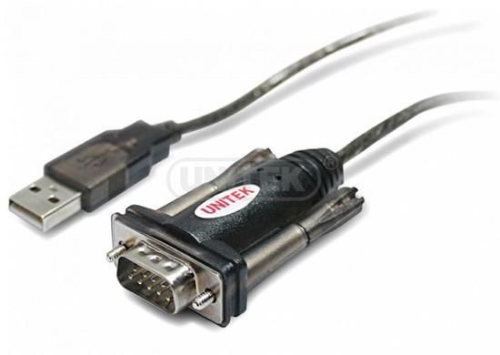 Unitek Y-105A adaptér USB - Serial + adaptér DB9F/DB25M, Y-105A