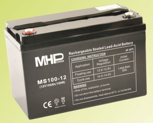Pb akumulátor MHPower VRLA AGM 12V/100Ah (MS100-12, MS100-12