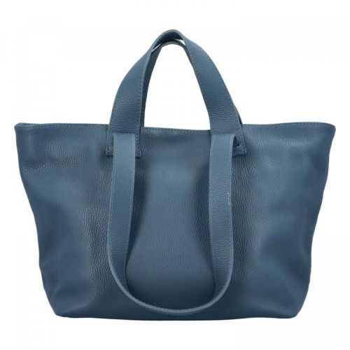 Dámská kožená kabelka bledě modrá - ItalY Nicola modrá
