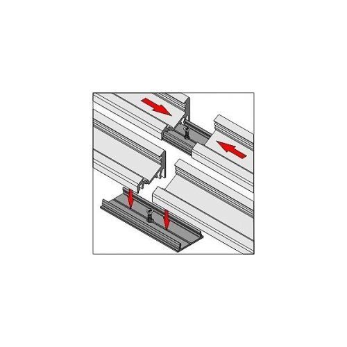 PREMIUMLUX Spojovací díl pro hliníkové profily SURFACE GROOVE CORNER