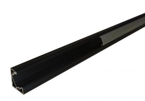 PREMIUMLUX Hliníkový profil MiniLUX 30/60° 2m pro LED pásky, černý