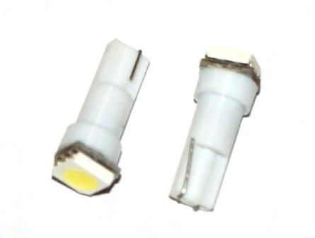 Interlook LED auto žárovka LED W2W W1,2W T5 R5 1 SMD 5050 bílá