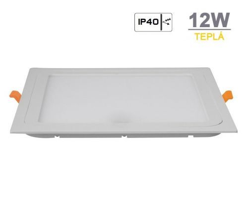 LED21 LED panel vestavný 12W 200x200mm IP40 TEPLÁ BÍLÁ HDW12SW