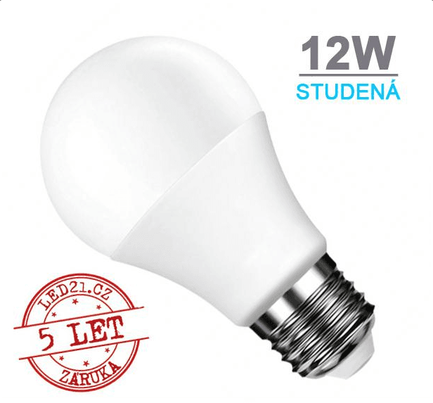 Optonica LED žárovka E27 12W 18xSMD2835 1055lm CCD Studená bílá