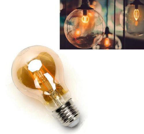 LED21 LED žárovka E27 8W 4xCOB Filament 850lm AMBER, ULTRA TEPLÁ BÍLÁ