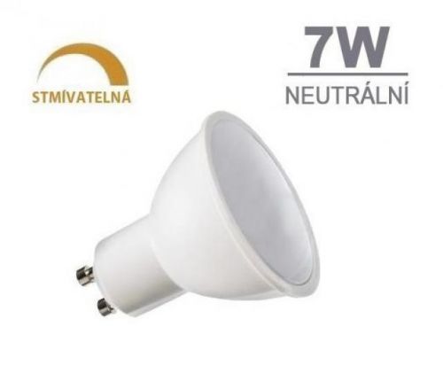 Optonica LED žárovka 7W 8xSMD2835 GU10 500lm neutrální bílá STMÍVATELNÁ