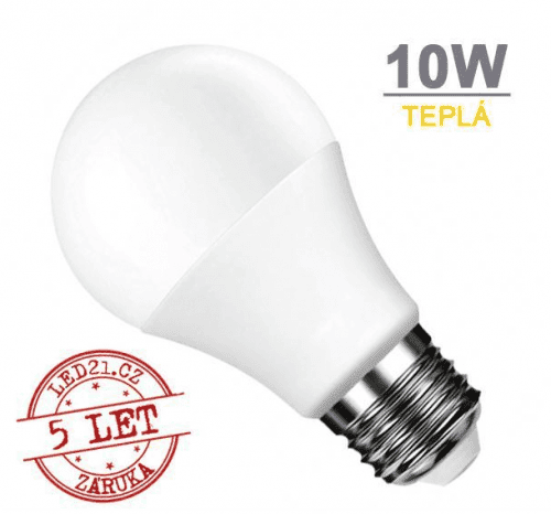 Optonica LED žárovka E27 10W SMD2835 806 lm CCD Teplá bílá