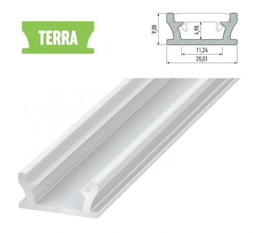 LEDLabs Hliníkový profil LUMINES TERRA 3m pro LED pásky, bílý lakovaný