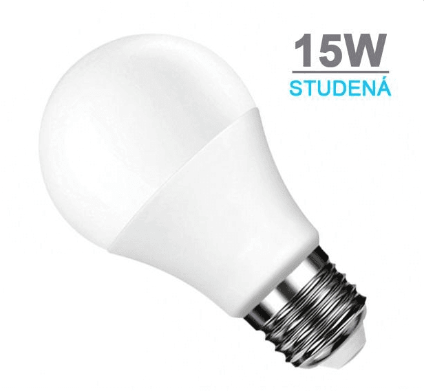 Optonica LED žárovka E27 15W SMD2835 1200 lm CCD Studená bílá