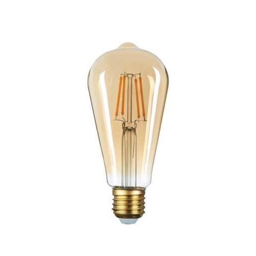 Optonica LED žárovka 6W COB Filament Golden Glass flame E27 540lm ULTRA Teplá bílá