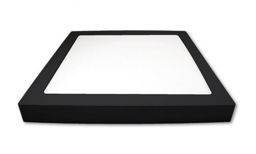 LED21 LED panel přisazený 24W 285x285 mm, černý, NEUTRÁLNÍ BÍLÁ V1300