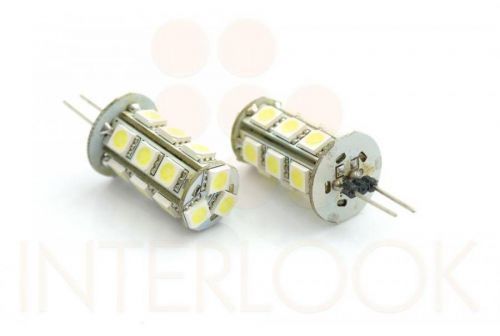 Interlook LED žárovka 3W 18xSMD5050 G4 270lm 12V DC Teplá bílá