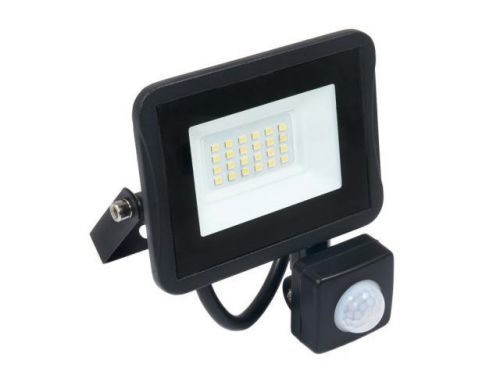 BERGE LED reflektor IVO s čidlem PIR 20W IP65 1700Lm teplá bílá 3000K